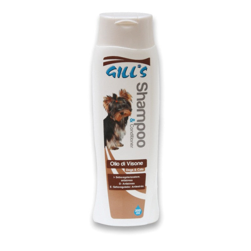 Gill´s MINK OIL, Sjampó með næringu fyrir hunda og ketti, 200ml