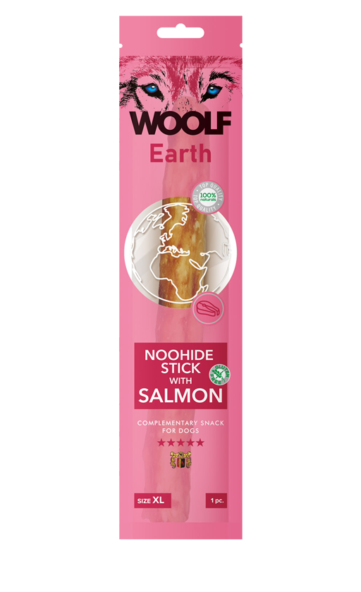 WOOLF - Earth NOOHIDE XL Stick Salmon, nagstangir 85gr