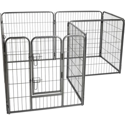 TM HEAVY METAL Hvolpagrind, gerði Large 80x80x8 (hæð 80 og 640 cm lengd), mynd 2