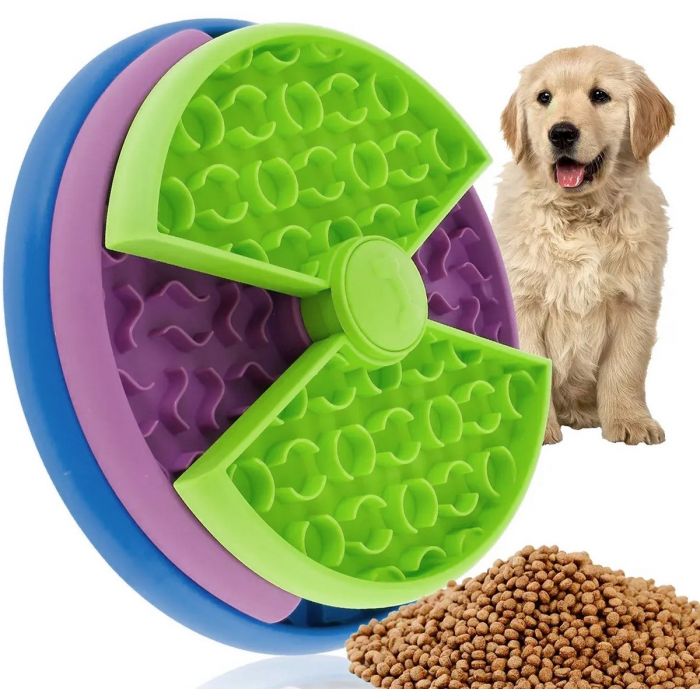 Pet IQ Intellegence Toy, Slow Feeder og hugarleikfimi, skál/dallur á 3 hæðum