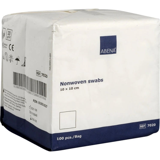 ABENA nonwowven swabs, Grisjur 10x10xm 100 stk