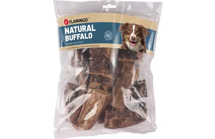 Natural Buffalo Lungs, þurrkuð lungu 200gr