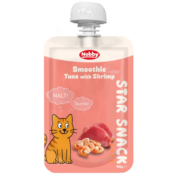 Nobby StarSnack CAT SMOOTHIE Tuna with Shrimp & Malt 90gr