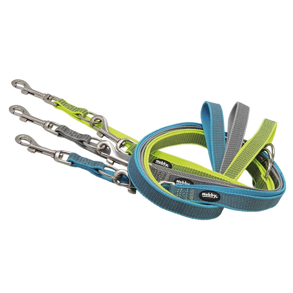 Nobby Training Leash "FULL REFLECT" Ljósblár taumur 2m