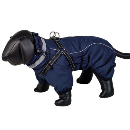 ELOR 2in1 Coat, Galli með beisli Blár (st. 20-80 cm)