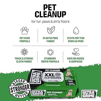 ULTRA GRIME Pet Clean up XXL WIPES