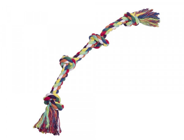 Nobby Bómullarkaðall marglitur 55cm 4 hnútar