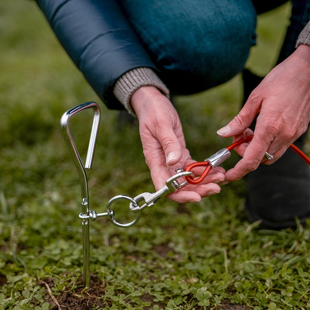 Nobby spiral stake, jarðfesting, 40 cm