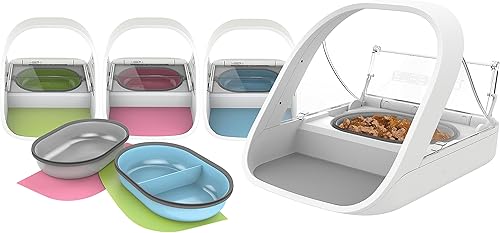 SureFeed Microchip Pet Feeder - Sett matarskálar og motta (3 stk)