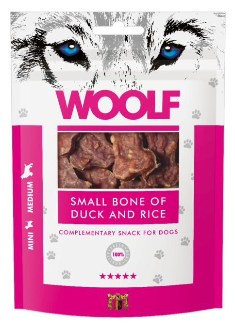 WOOLF - SMALL BONE OF DUCK AND RICE 100gr