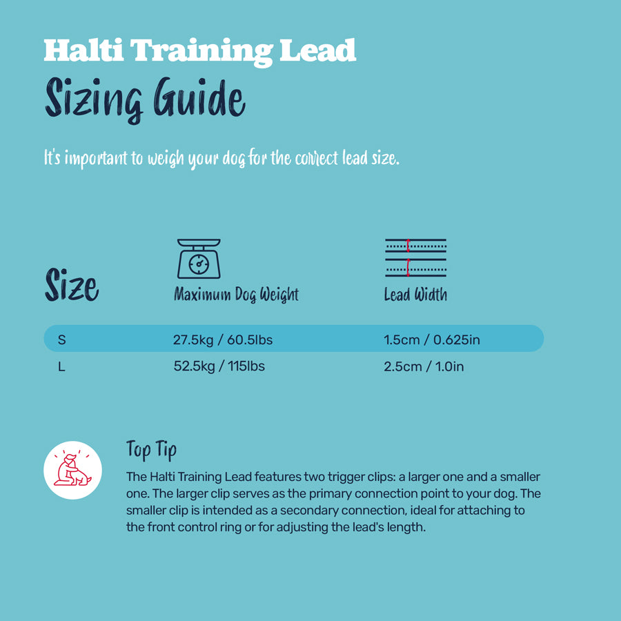 HALTI Training Lead TAUMUR svartur 2m SMALL
