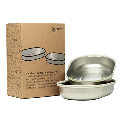 SureFeed Microchip Pet Feeder - Sett stál matarskálar (2stk), mynd 2