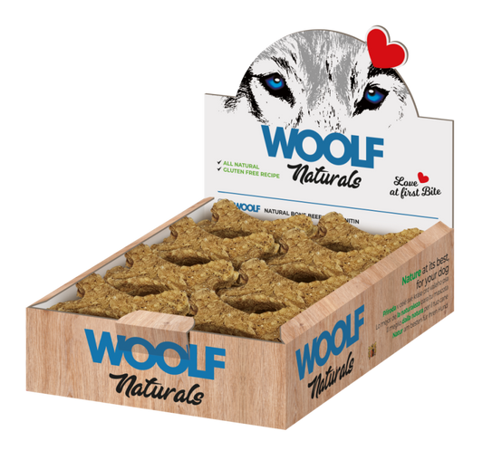 WOOLF NATURAL BONE Beef + L-carnitin (lausavara)