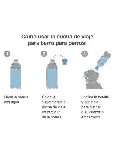 Kurgo Portable Shower Bottle Adapter, ferðasturtu stútur