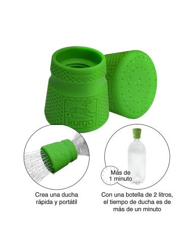 Kurgo Portable Shower Bottle Adapter, ferðasturtu stútur