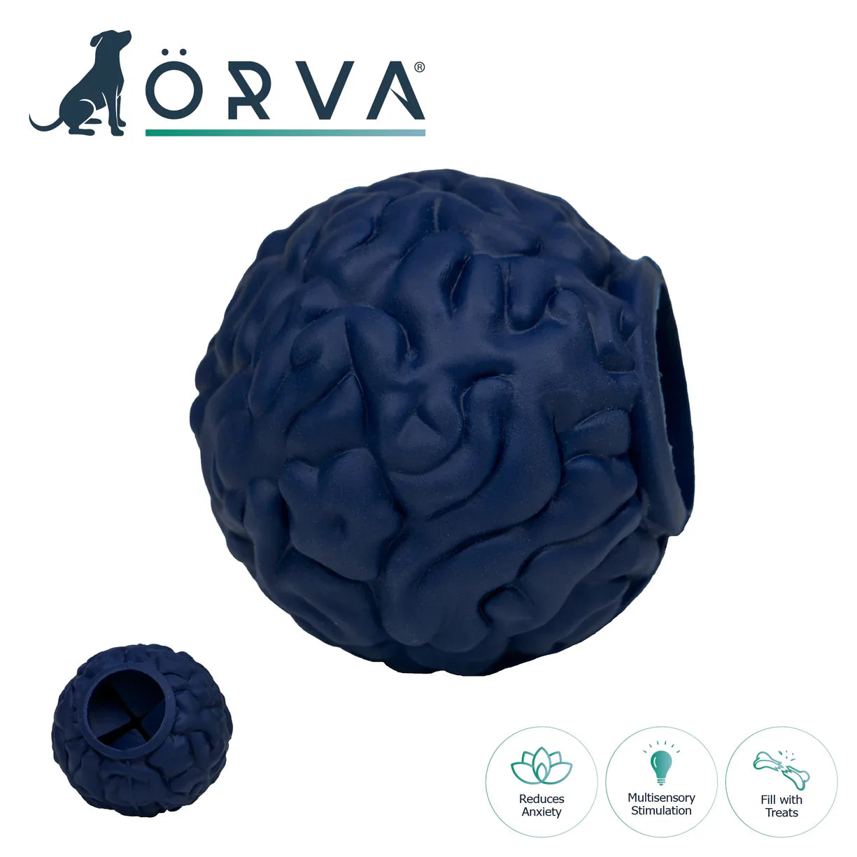 Örva Brain Ball, bolti fyrir góðgæti 11 cm