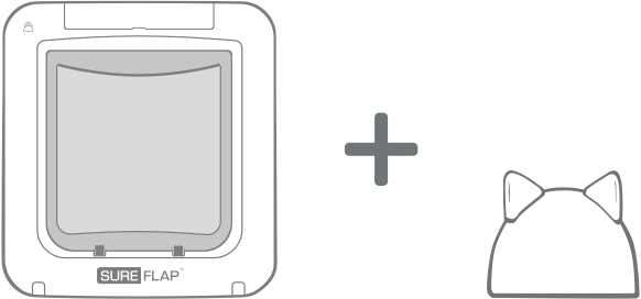 SureFlap Petdoor Connect with Hub, app stýrð lúga