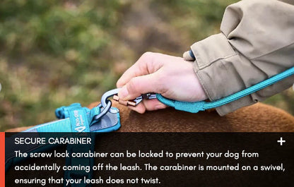 Non-stop TREKKING ROPE LEASH 2,8m (6mm) orange, mynd 4