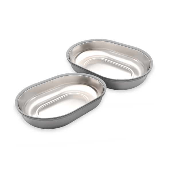 SureFeed Microchip Pet Feeder - Sett stál matarskálar (2stk)