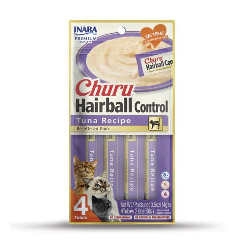 CHURU Cat, HAIRBALL CONTROL, 4 stangir (2 brögð)