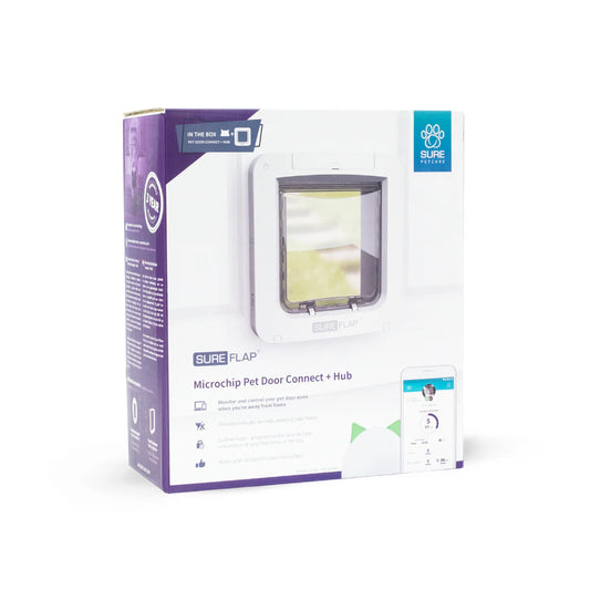 SureFlap Petdoor Connect with Hub, app stýrð lúga