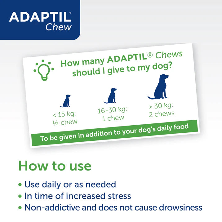 Adaptil Chews, Calming Treats, 30stk