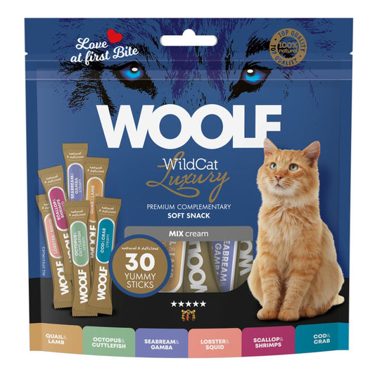 WOOLF WILDCAT Cream: LUXURY MIX 30 stk
