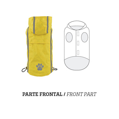 Yellow DUCK REVERSIBLE RAINCOAT, regnjakki (st. 20-45 cm), mynd 4