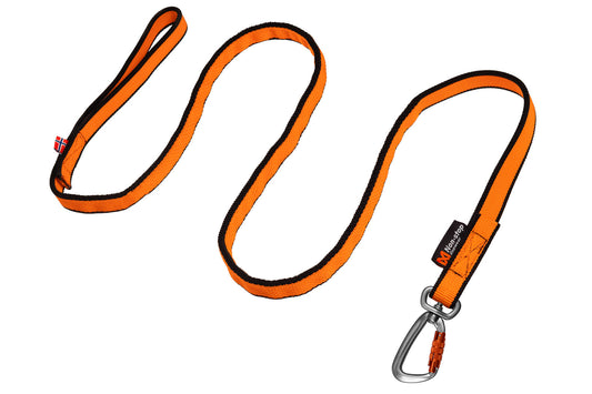 Bungee leash - Teygju taumur Appelsínugulur 2m