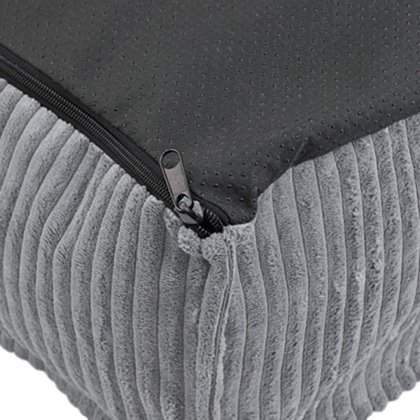 "VELOUR", ferkantað þykkt bæli, grátt