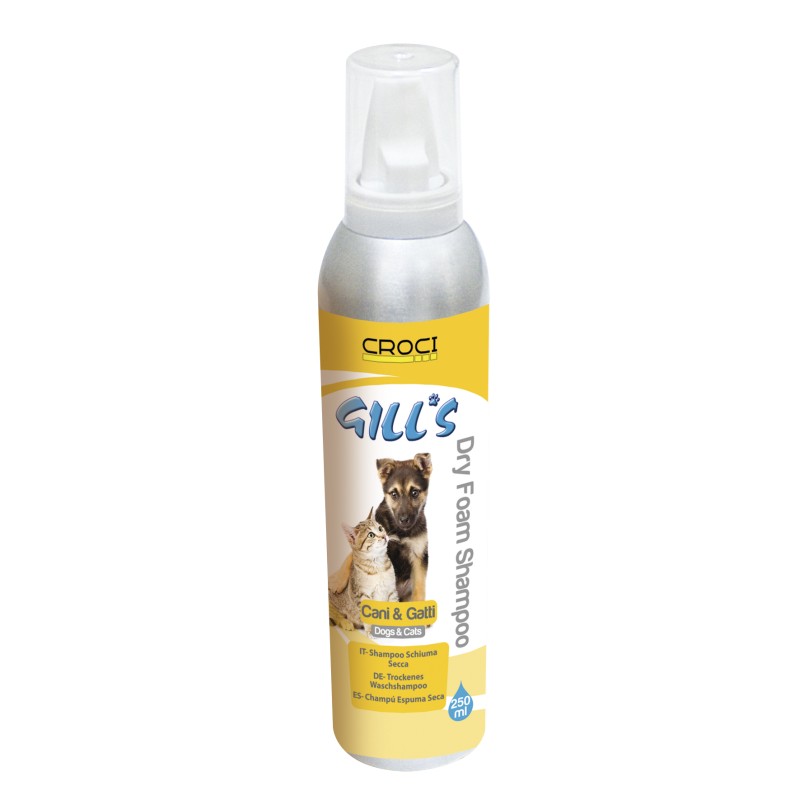 Gill´s Dry Foam Shampoo, þurrfroðu sjampó  250ml