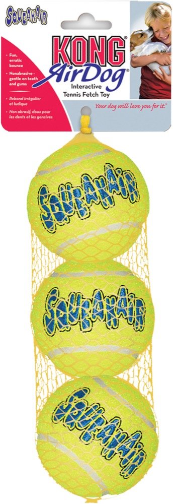KONG Air Dog Squeaker Tennis Ball (3 stærðir)
