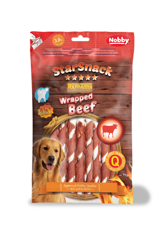 Nobby StarSnack BBQ Wrapped Beef 70gr