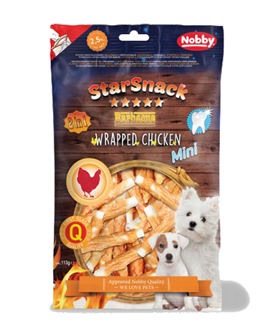 Nobby StarSnack BBQ Wrapped Chicken MINI