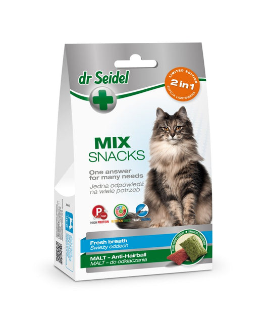Dr. Seidel Mix Snacks, Fresh breath/Malt 60gr