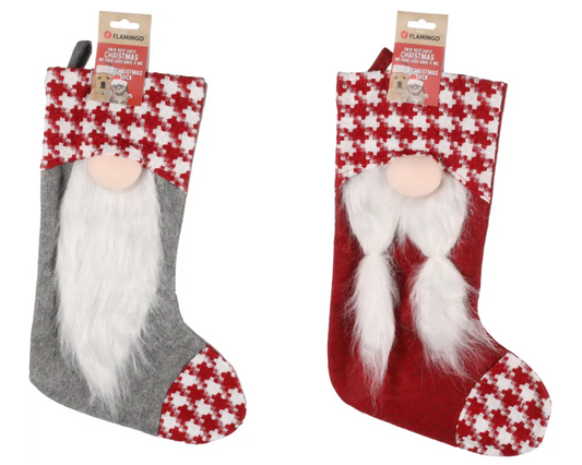 XMAS Stocking with Beard, Jólasveinn jólasokkur