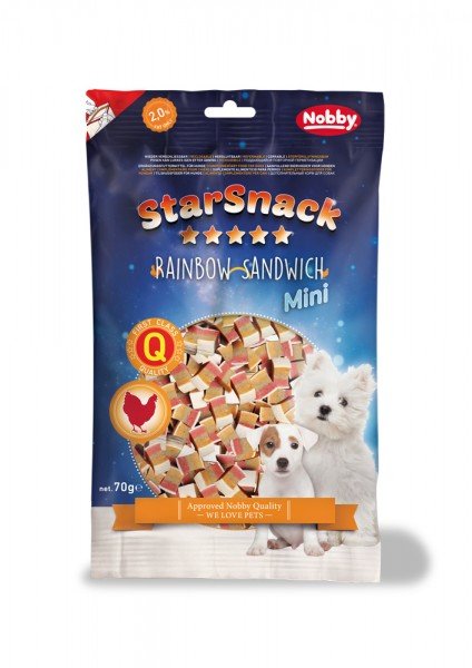 Nobby StarSnack MINI Rainbow Sandwich 70gr