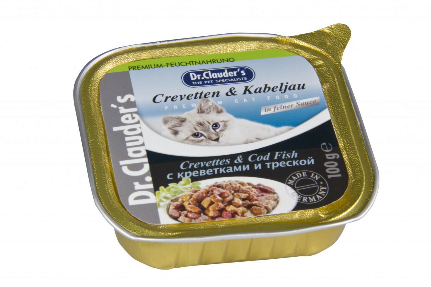 Dr. Clauder´s katta blautfóður 100gr. dós (2 brögð)