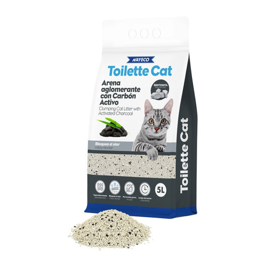 Toilette Cat Arena Clumping with Charcoal- Kattasandur