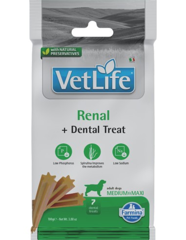 VET LIFE DENTAL Nagstangir, RENAL medium/large, 7 stk