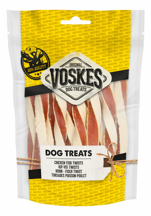 Dog treats Chicken/Fish Twist 100gr