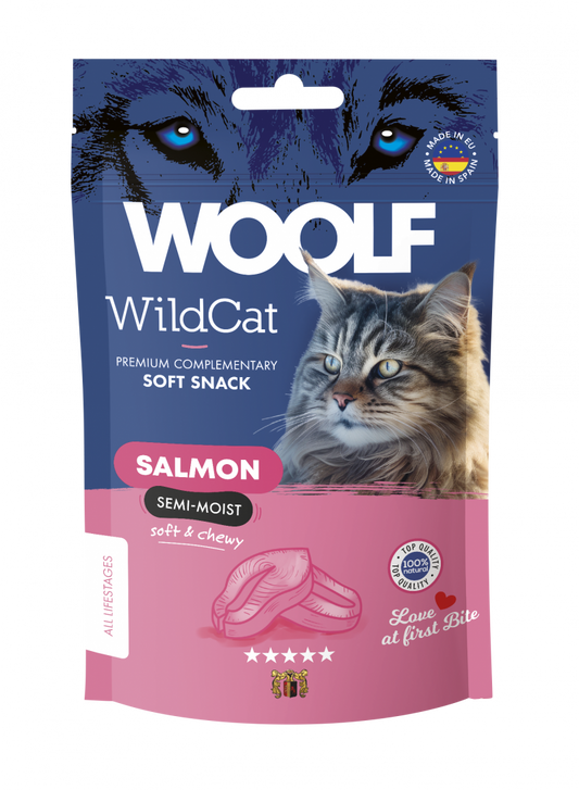 WOOLF WILDCAT Snacks - Salmon 50gr