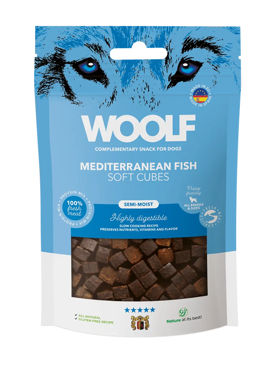 WOOLF - Soft Cubes Mediterranean Fish 100gr